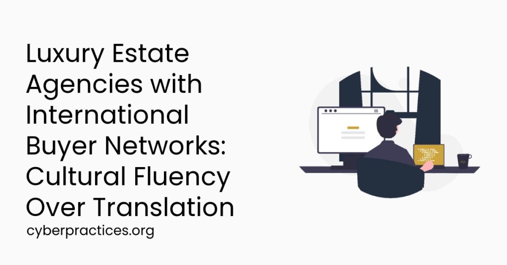 Luxury Estate Agencies with International Buyer Networks: Cultural Fluency Over Translation